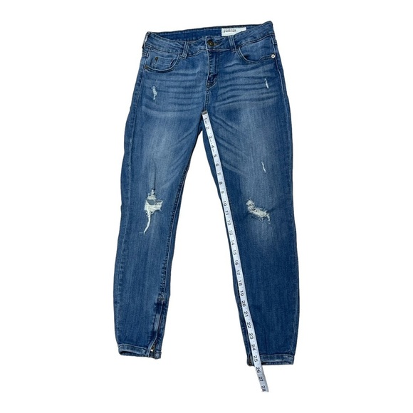 Pistola Blue Distressed Ankle Zip Size 28 - Picture 8 of 12